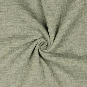 Marl Double Gauze - Muslin Solids - Mushroom Grey