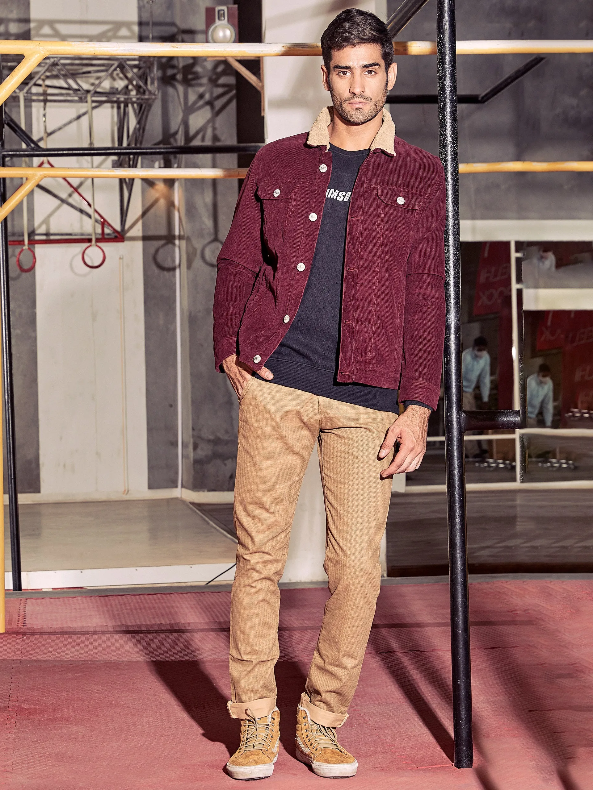 Maroon Corduroy Jacket