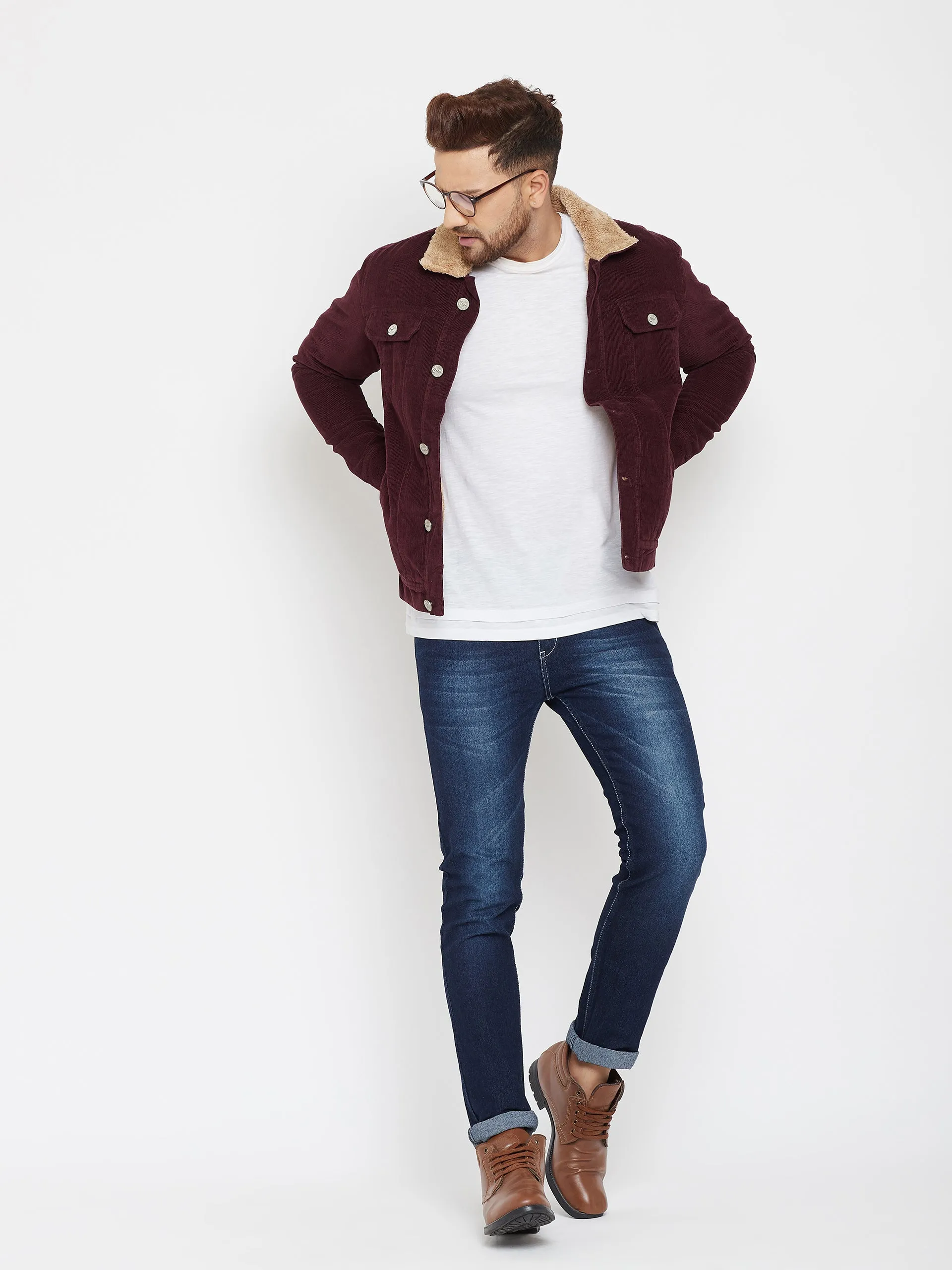 Maroon Corduroy Jacket