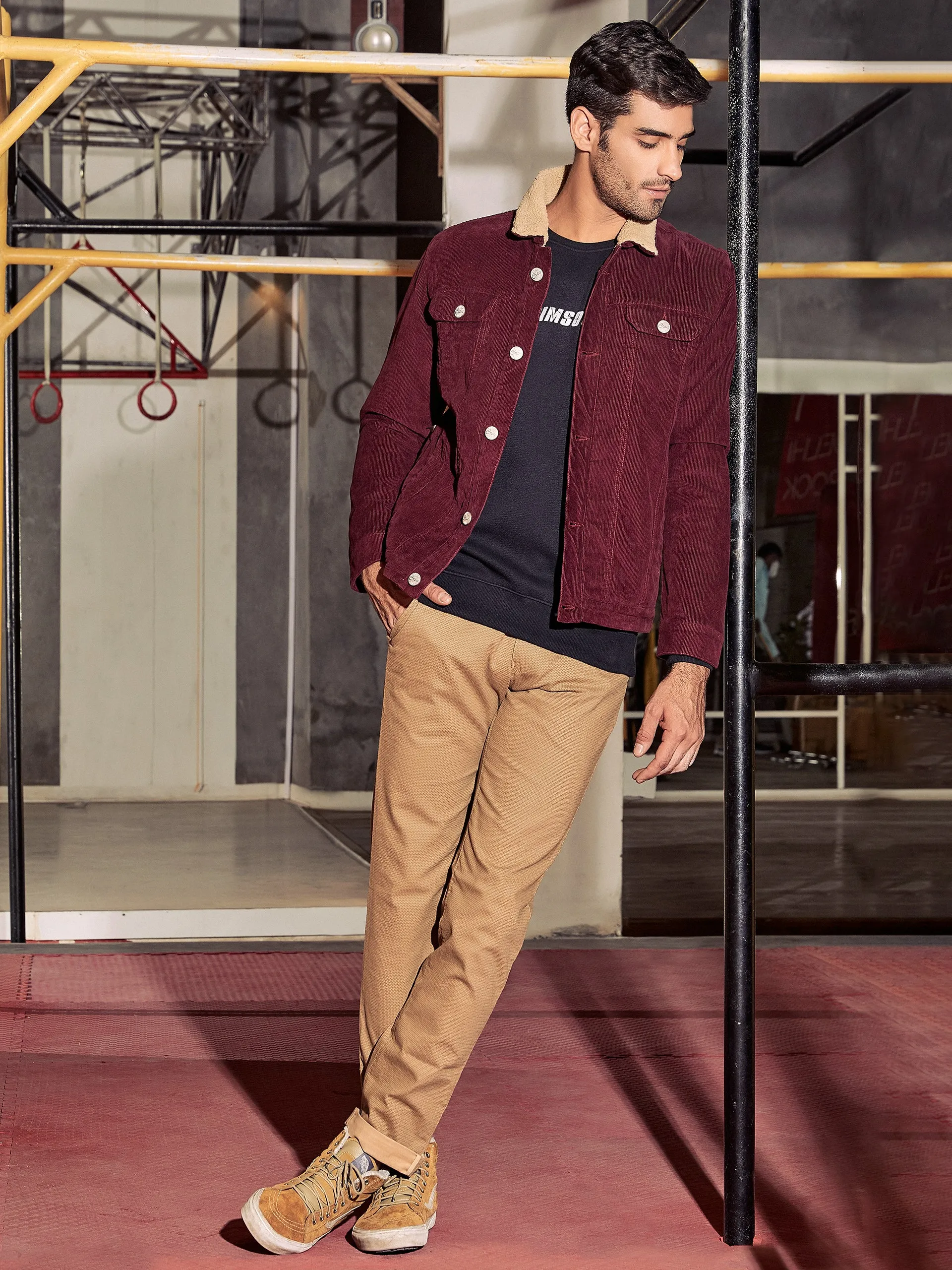 Maroon Corduroy Jacket