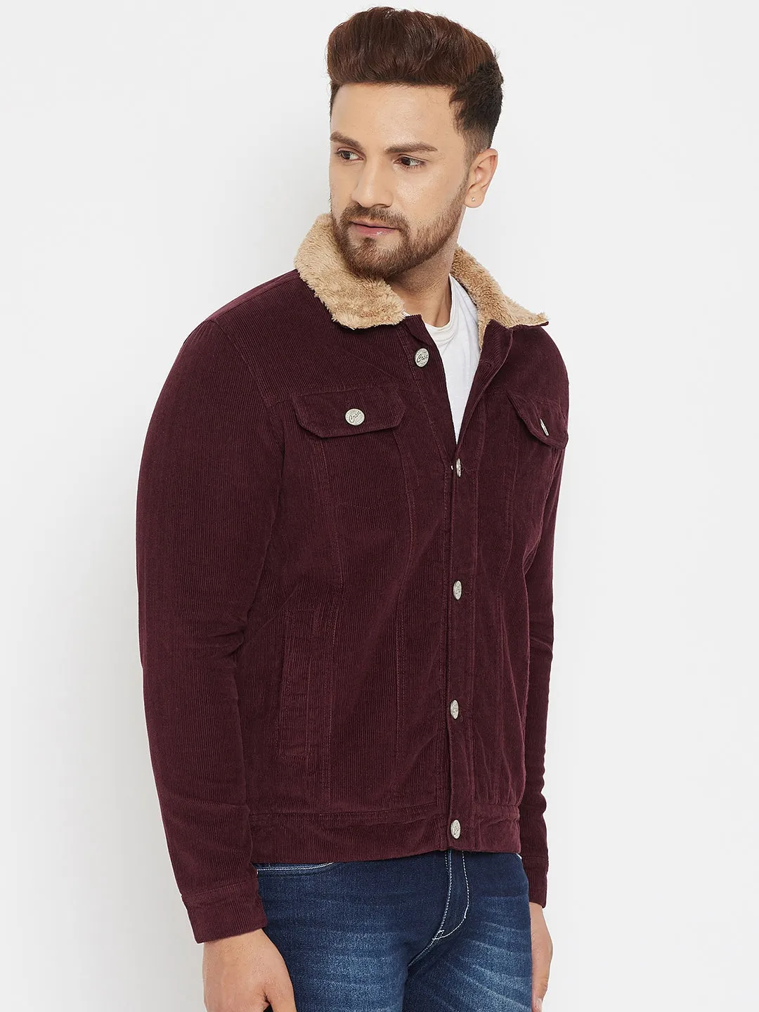 Maroon Corduroy Jacket
