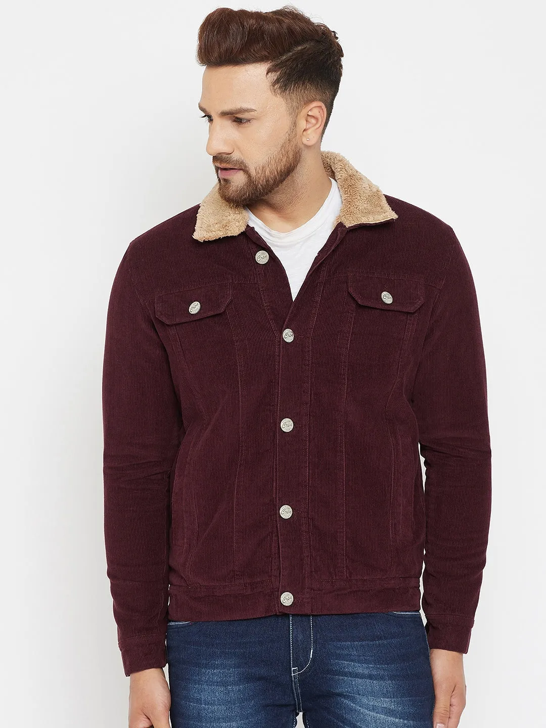Maroon Corduroy Jacket