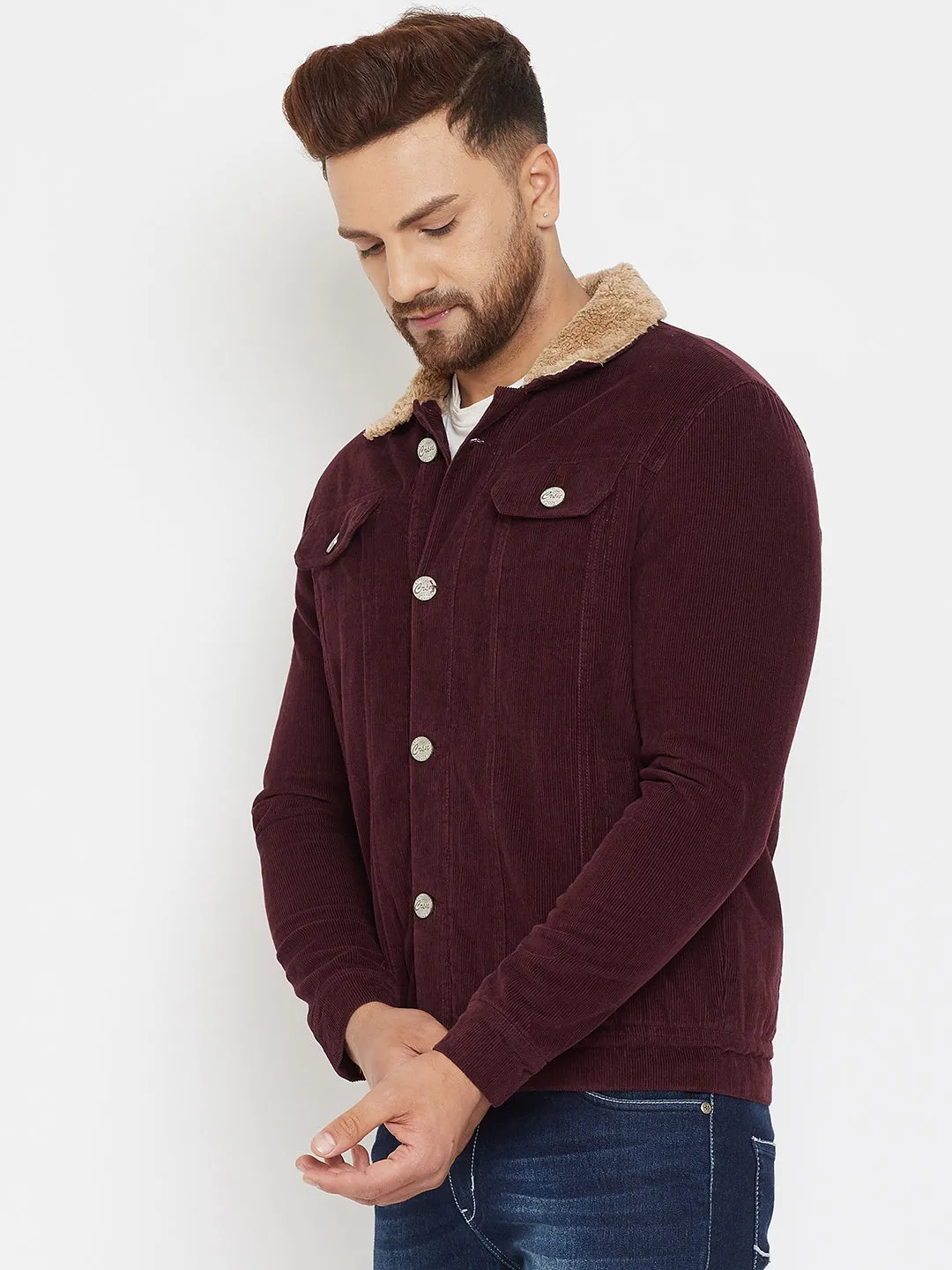 Maroon Corduroy Jacket