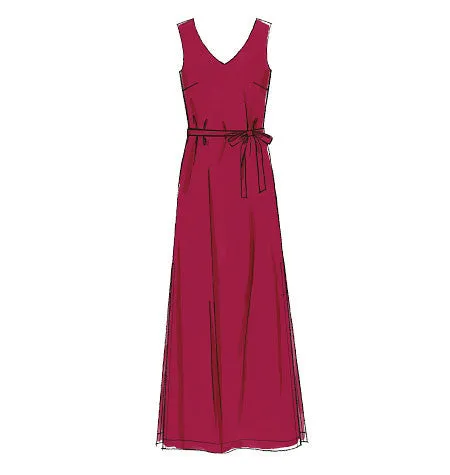 McCall's Pattern M7120 Misses' Dresses & Belt | Easy