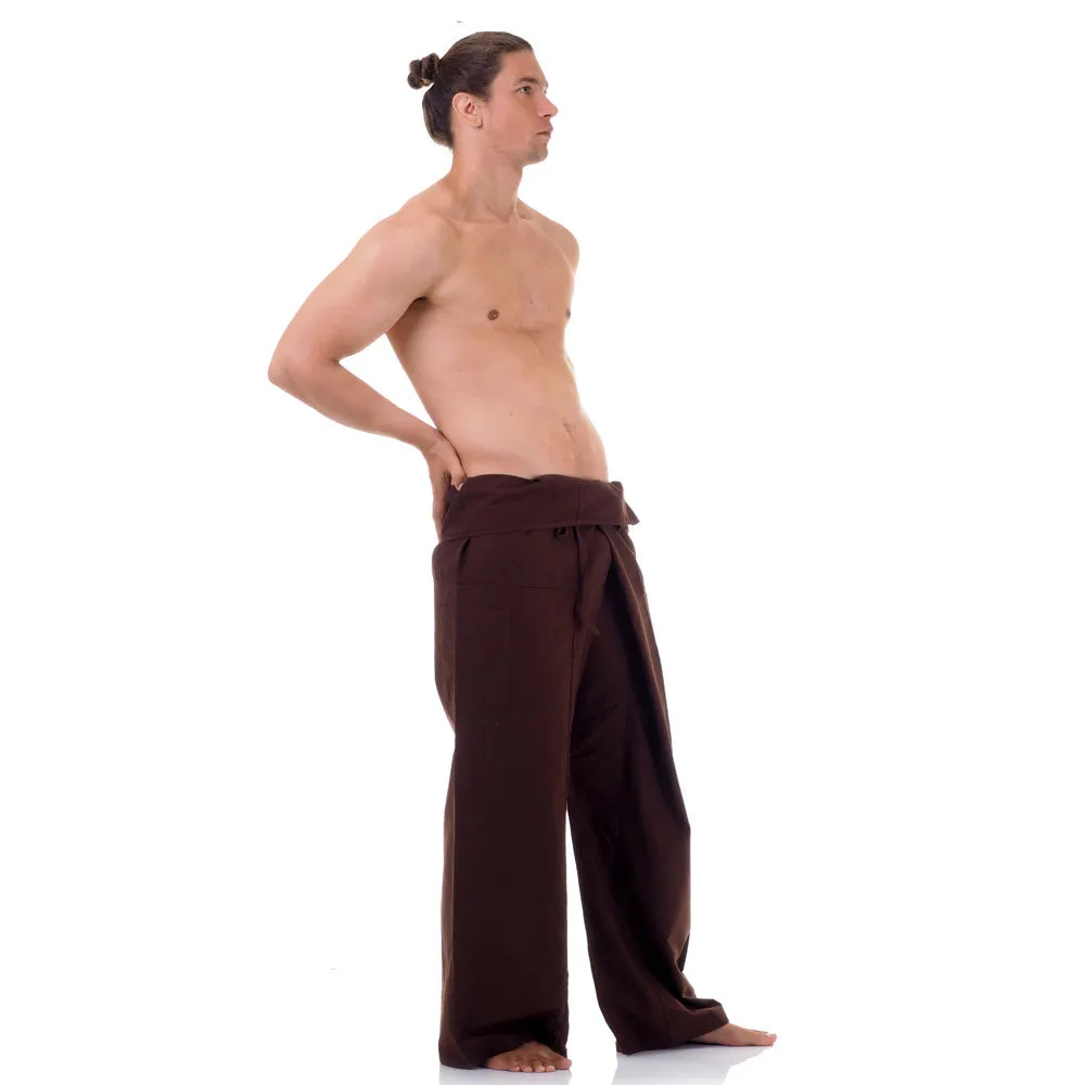 Men's Thai Fisherman Pants Earthy Brown