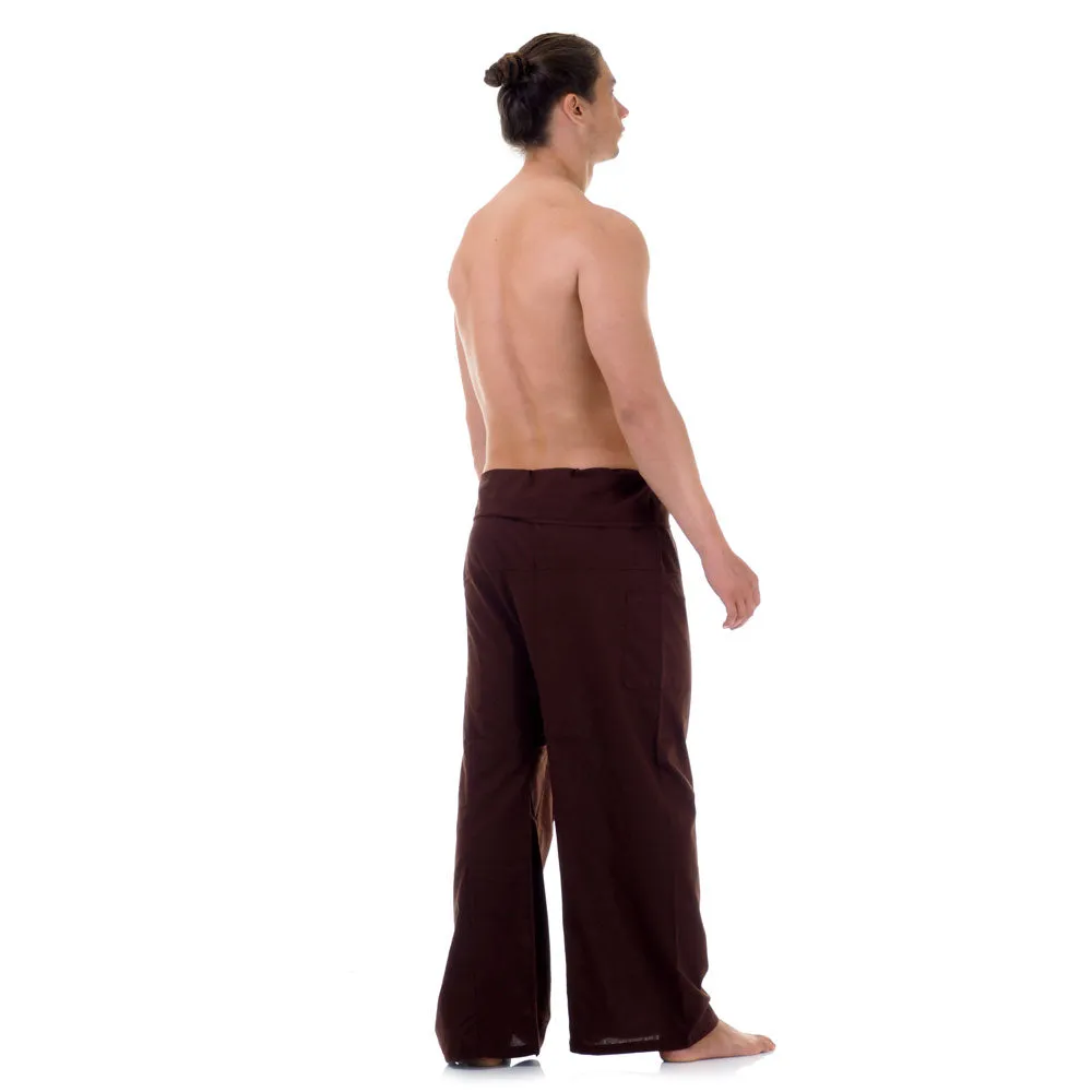 Men's Thai Fisherman Pants Earthy Brown