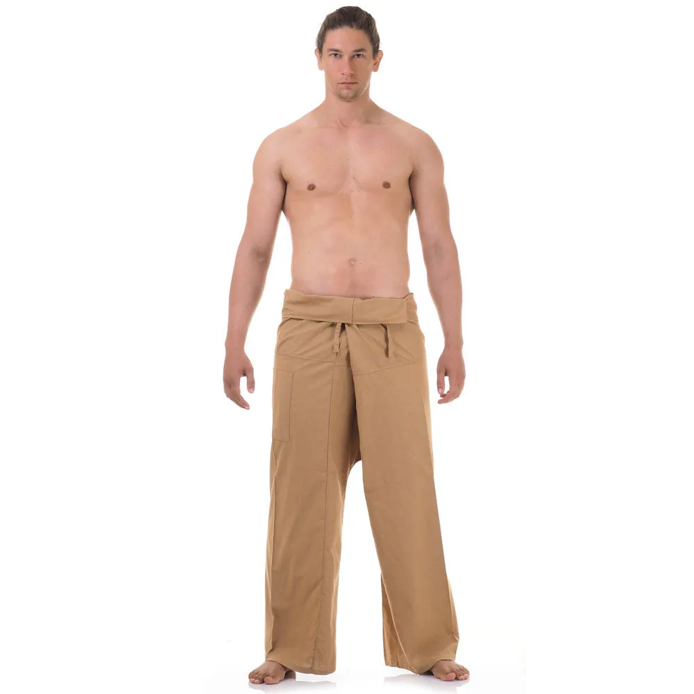 Men's Thai Fisherman Pants Earthy Brown