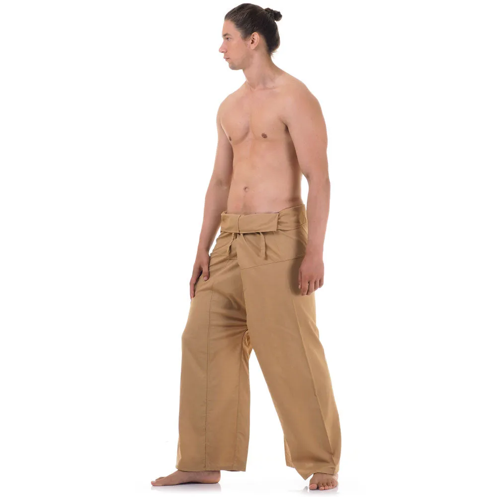 Men's Thai Fisherman Pants Earthy Brown