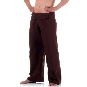 Men's Thai Fisherman Pants Earthy Brown