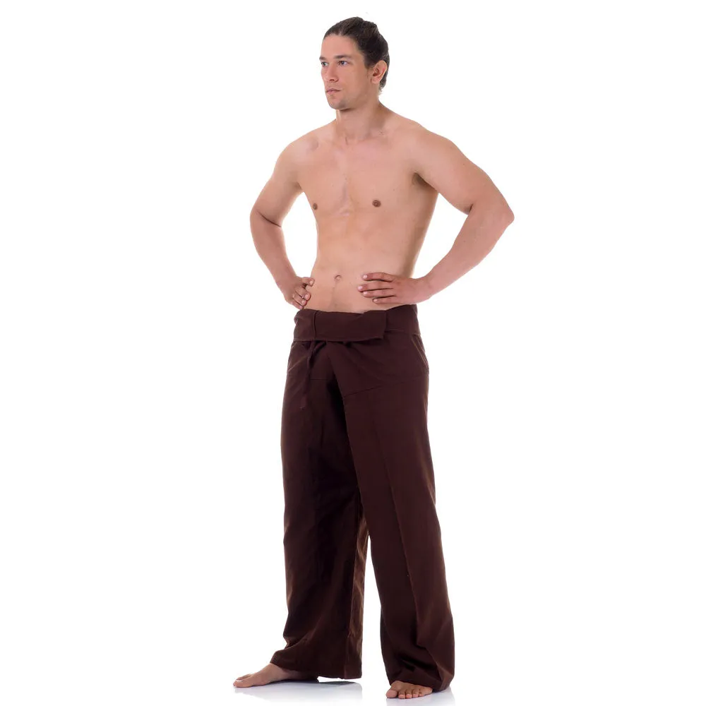 Men's Thai Fisherman Pants Earthy Brown