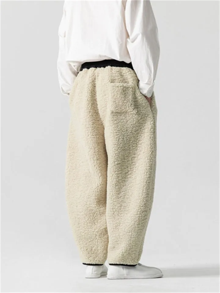 Men's Warm & Comfort Thickened Fluffy Pants for Winter