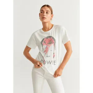 MNG Bowie Cotton White Tshirt
