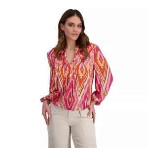 Monari Ikat All Over Blouse 408788 - Berry