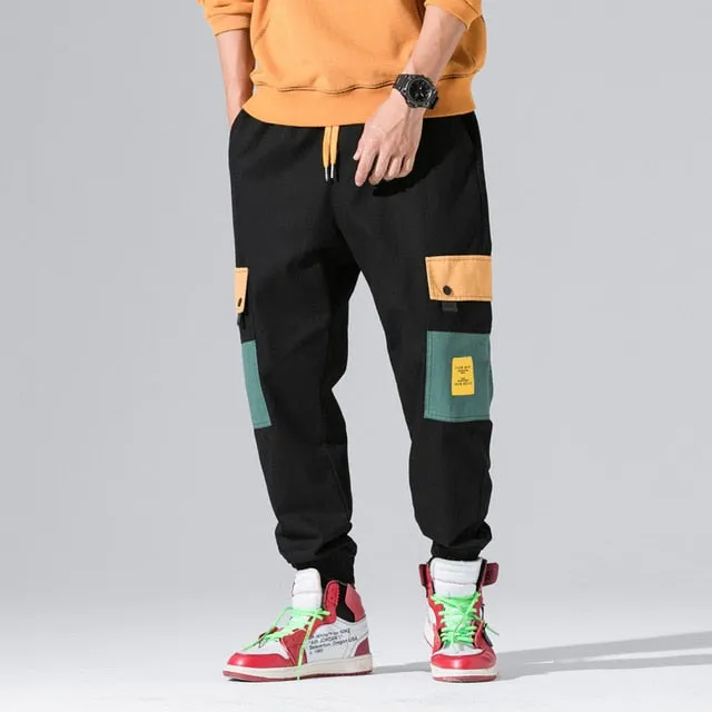 New Autumn Military Track Pants Men Fashion Brand Trousers Men Streetwear Mens Joggers Pants Cargo Navy