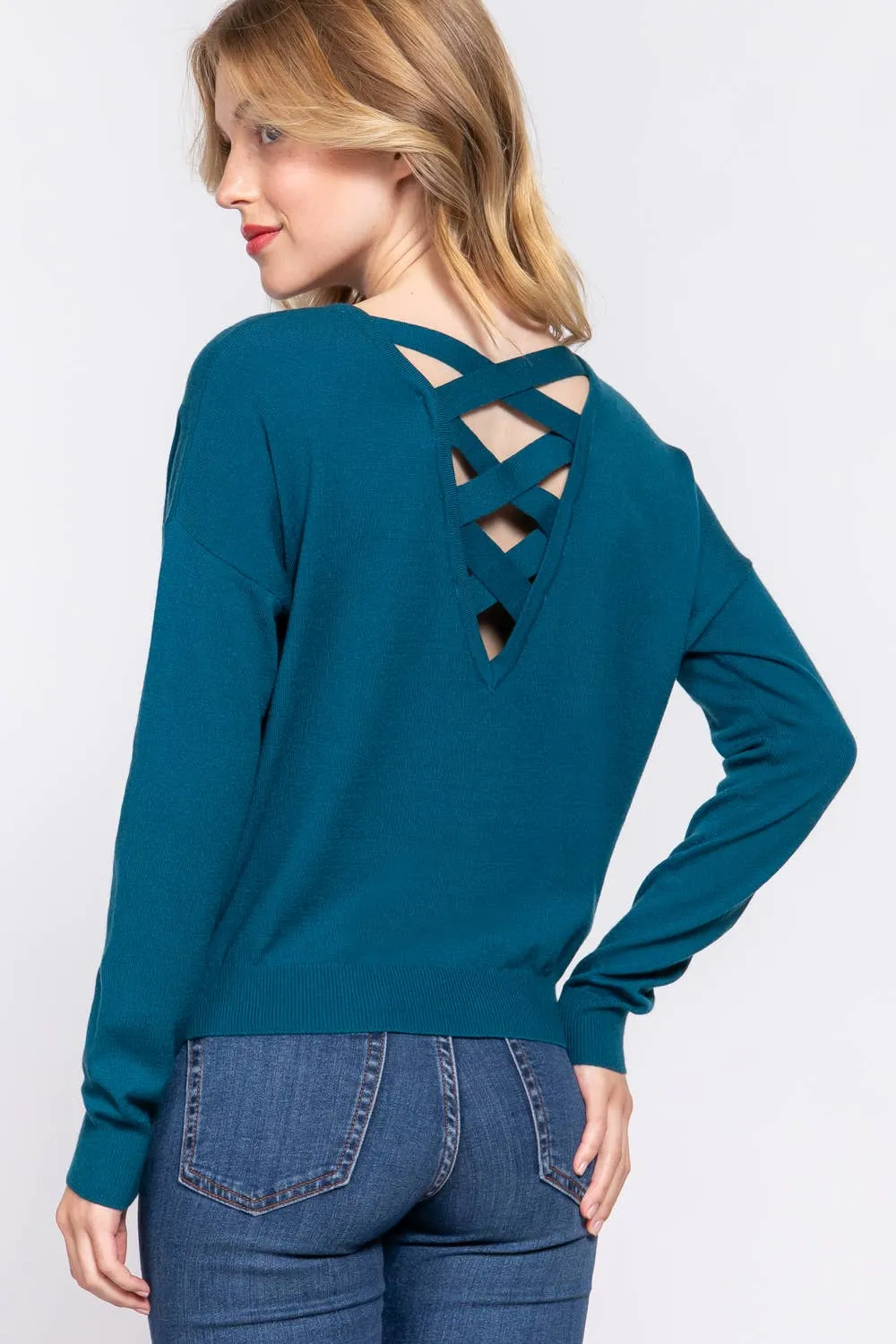 Open Back Soft Sweater