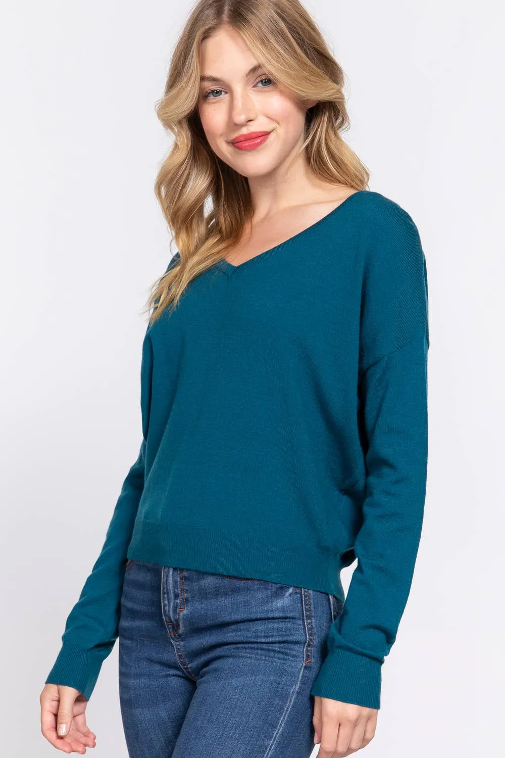 Open Back Soft Sweater