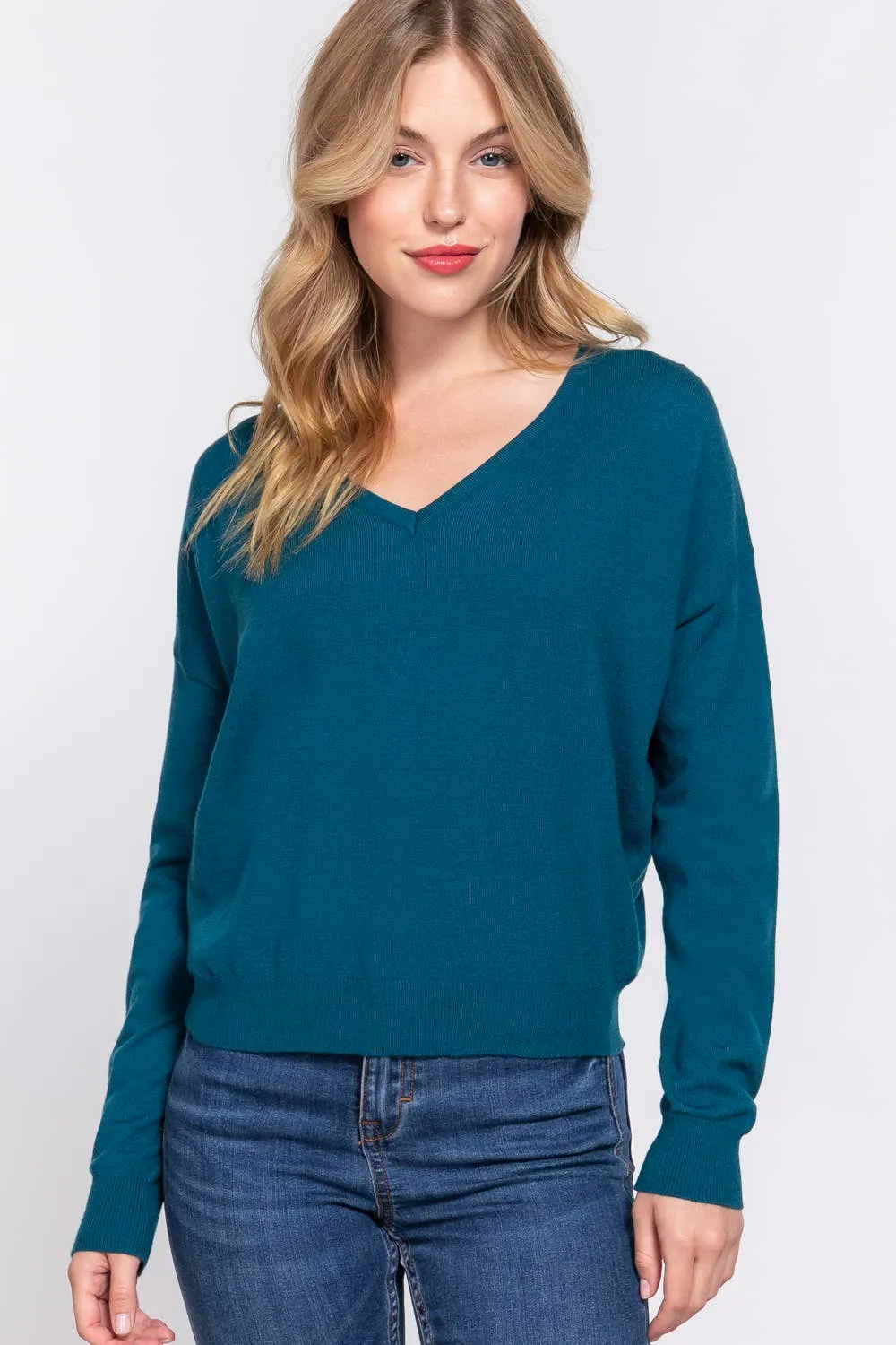 Open Back Soft Sweater
