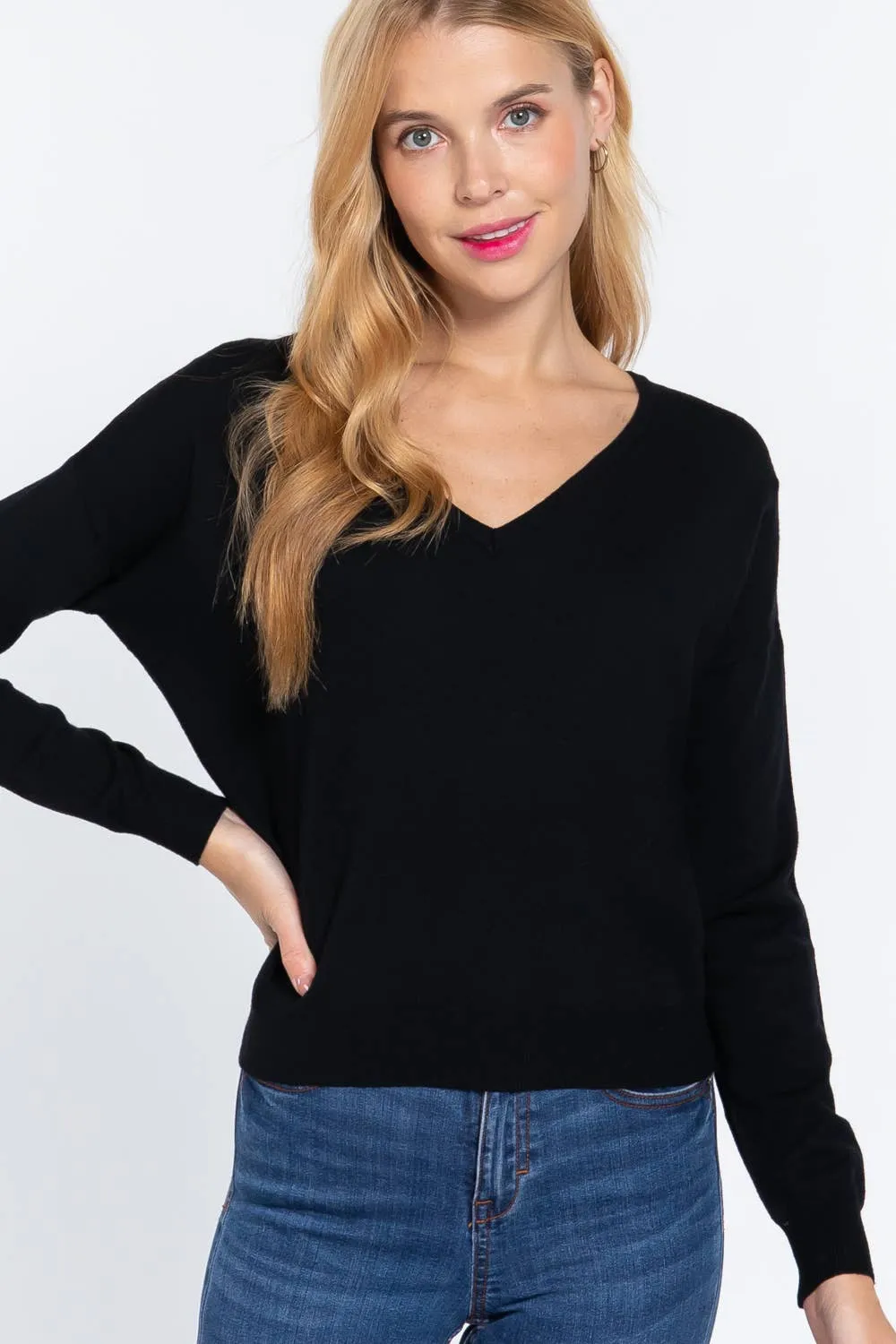 Open Back Soft Sweater