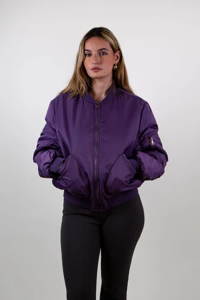 Oversized Bomber Jacket