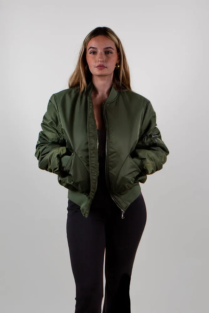 Oversized Bomber Jacket