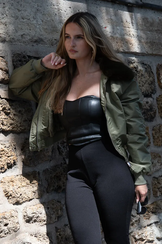 Oversized Bomber Jacket