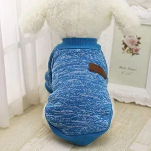 Pet Dog Classic Sweater Sweatshirt, Soft Fleece Coat