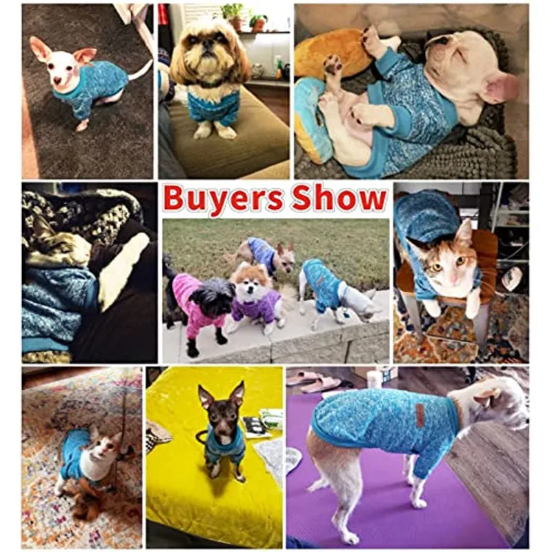 Pet Dog Classic Sweater Sweatshirt, Soft Fleece Coat