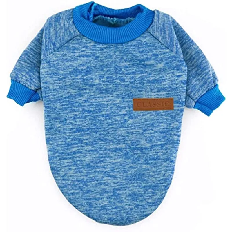 Pet Dog Classic Sweater Sweatshirt, Soft Fleece Coat