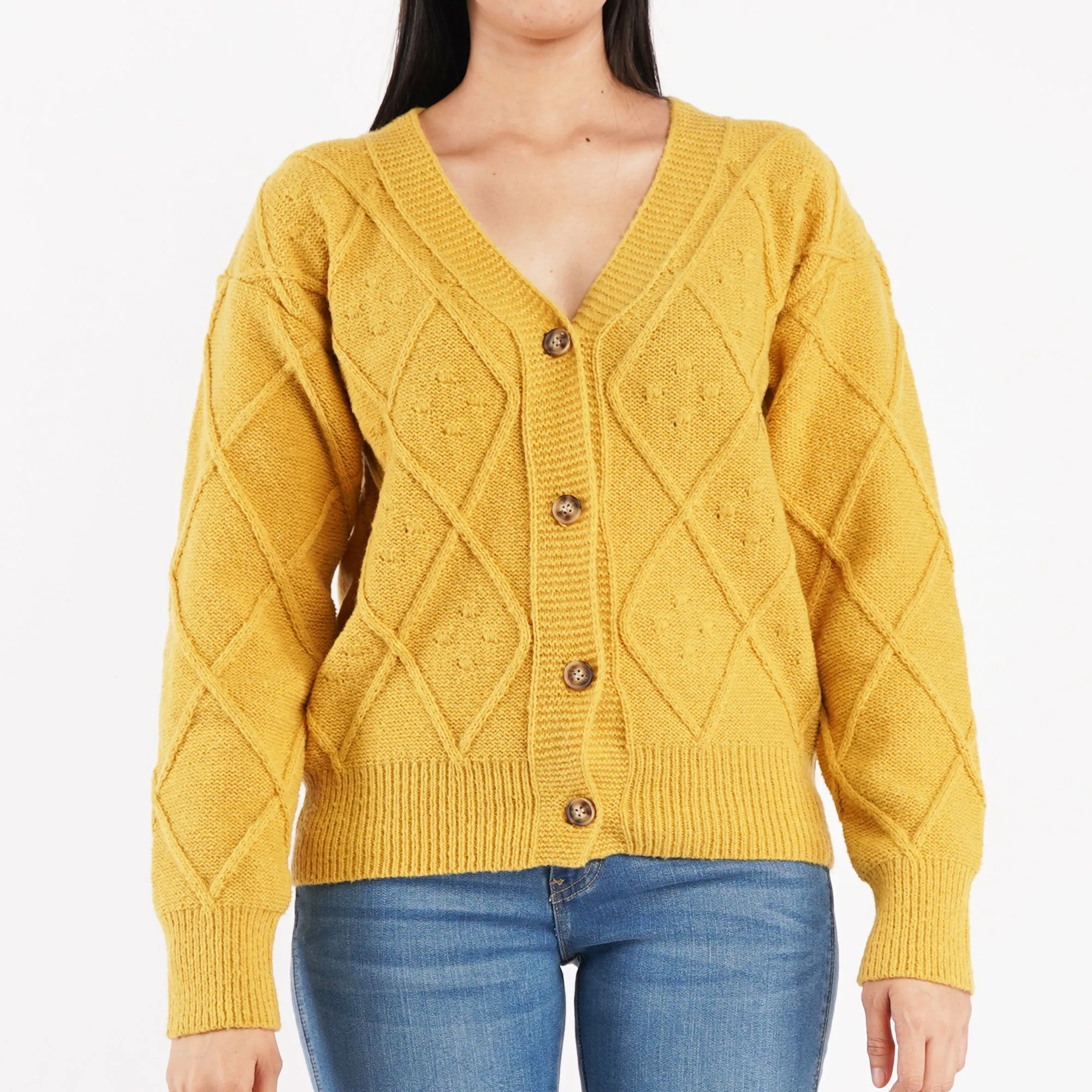 Petrol Basic Jacket for Ladies Regular Fitting Special Fabric Trendy fashion Casual Top Mustard Jacket for Ladies 115929 (Mustard)