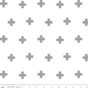 Plus Print Double Gauze Gray