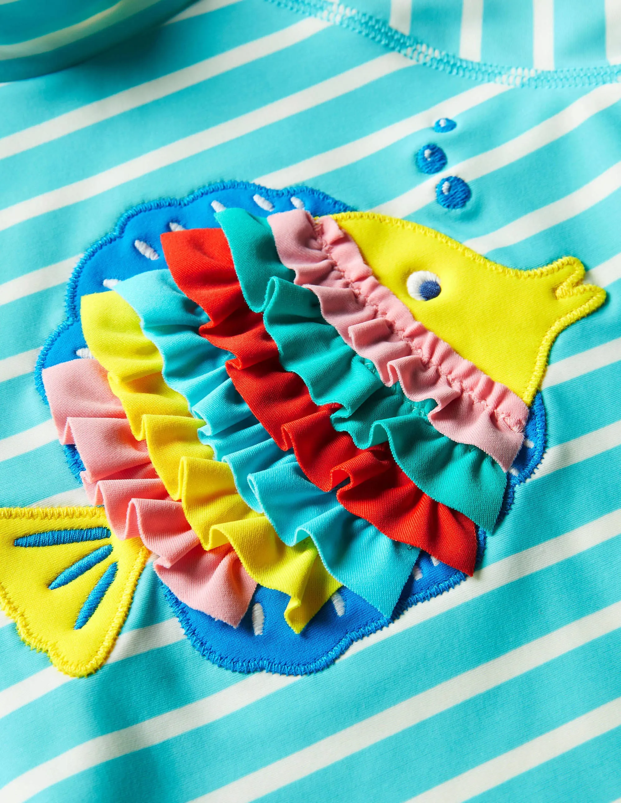 Rash Vest Set-Aqua Blue Fish