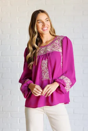 Rodeo Queen Embroidered Blouse (Online Exclusive)