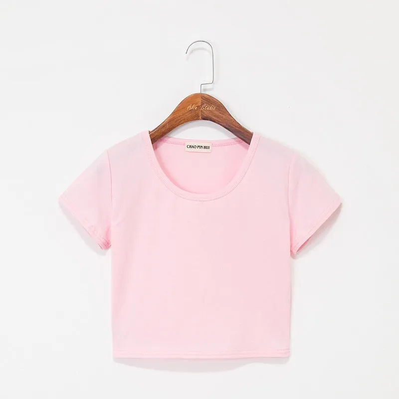 Round Neck Slim Fit Women's T-Shirt with Classic Design