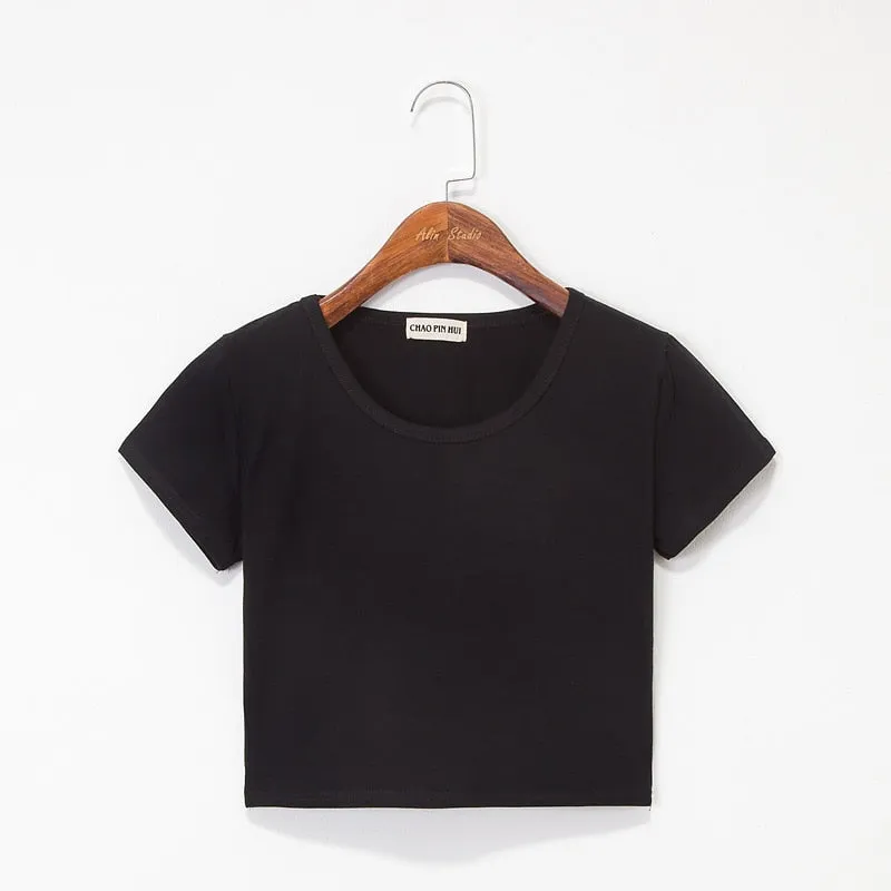 Round Neck Slim Fit Women's T-Shirt with Classic Design