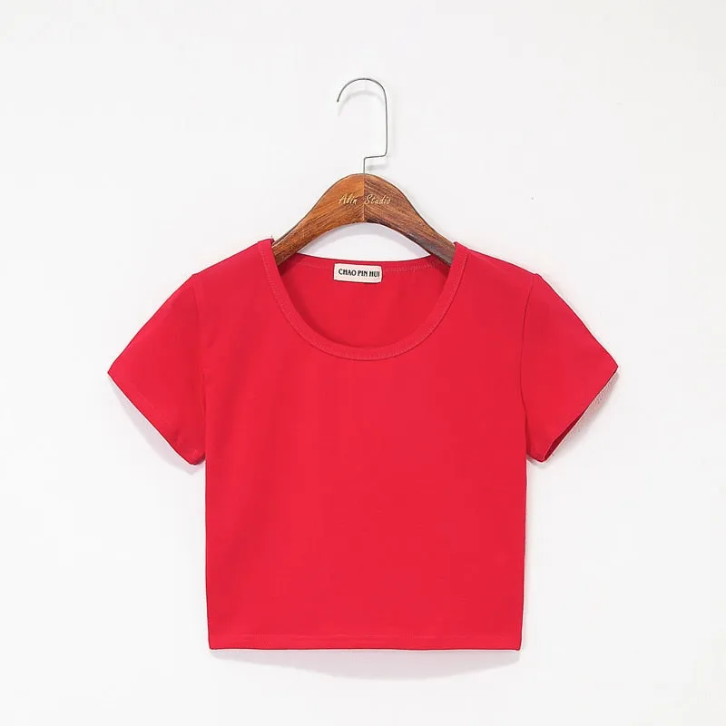Round Neck Slim Fit Women's T-Shirt with Classic Design