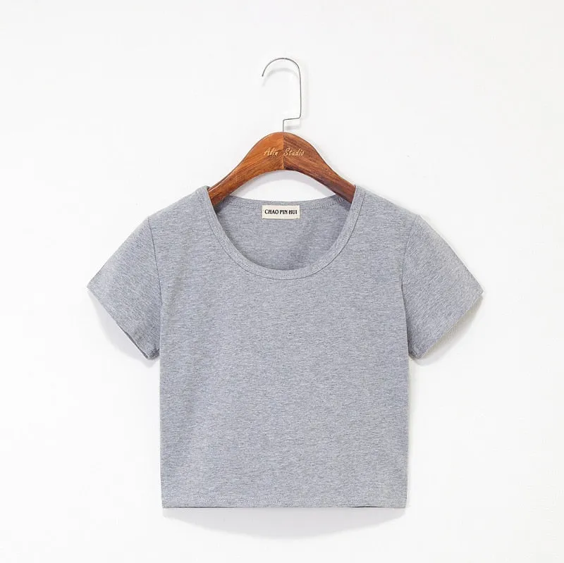 Round Neck Slim Fit Women's T-Shirt with Classic Design