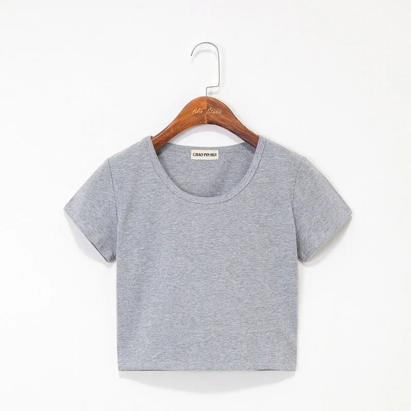 Round Neck Slim Fit Women's T-Shirt with Classic Design