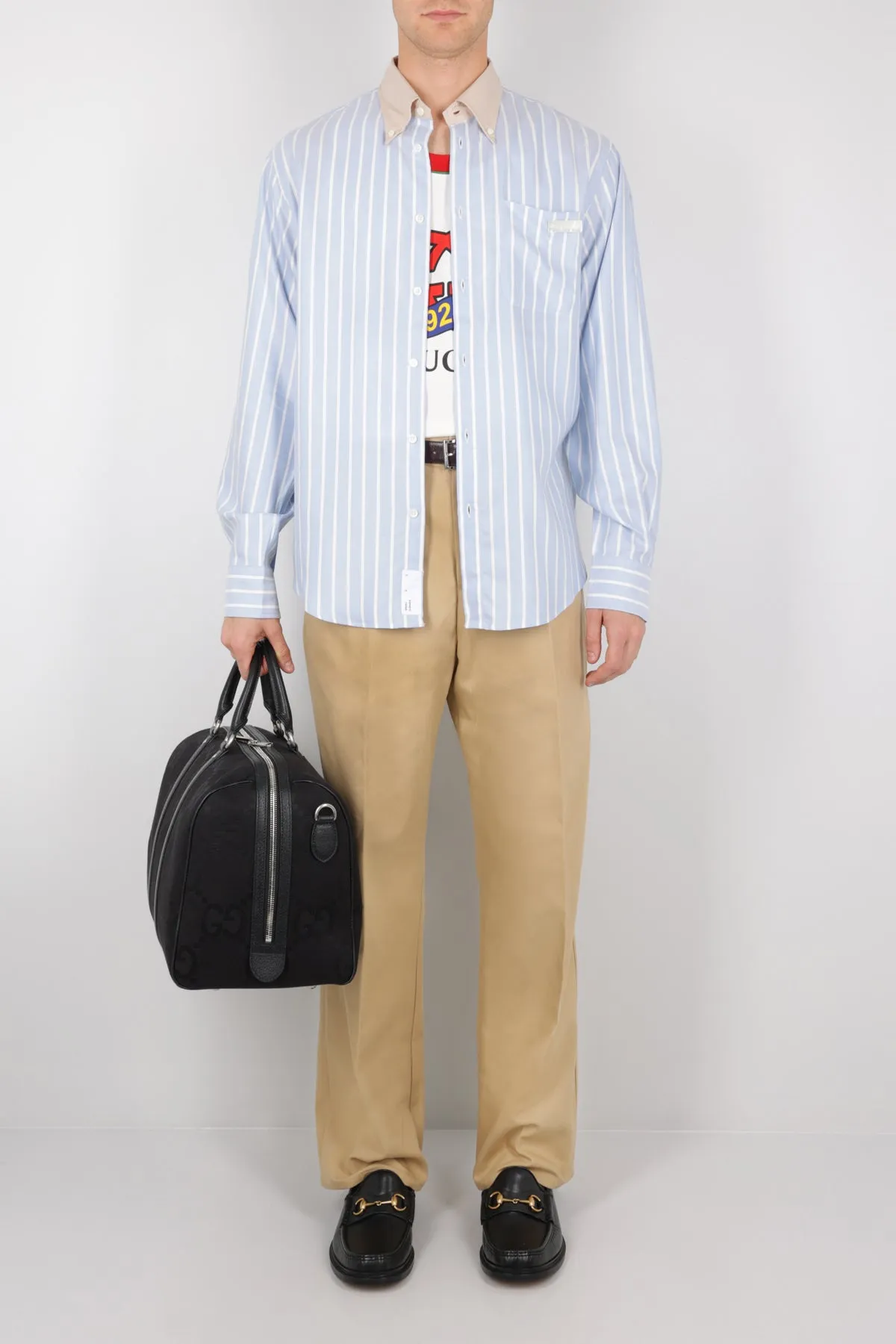 S'il Vous Plait Embroidered Cotton Pants