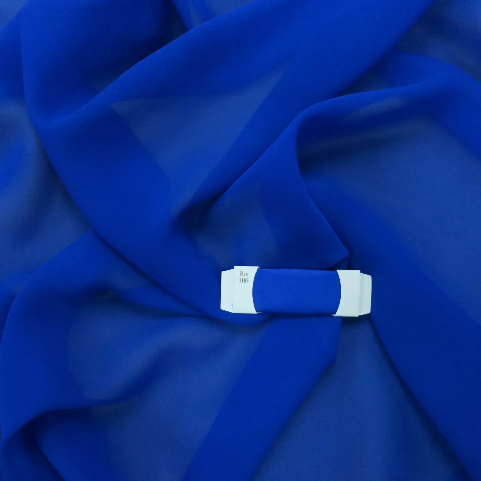Silk Georgette Chiffon Fabric 54" Royal Blue Solid 10mm 100% Silk