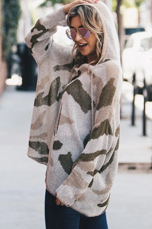 Soft Camo Pullover Top