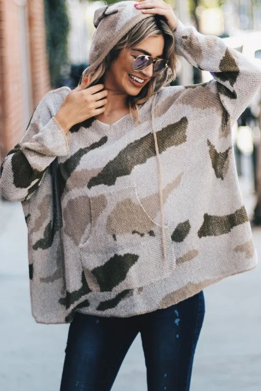 Soft Camo Pullover Top