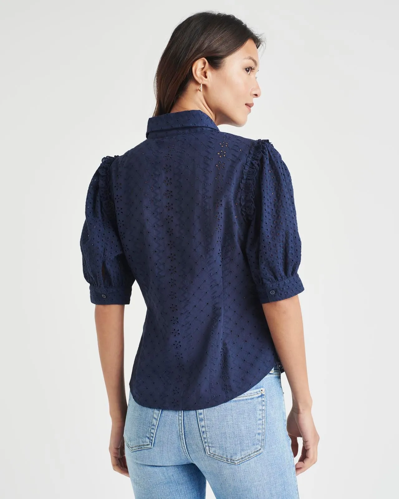 Splendid x Cella Jane Eyelet Button Down