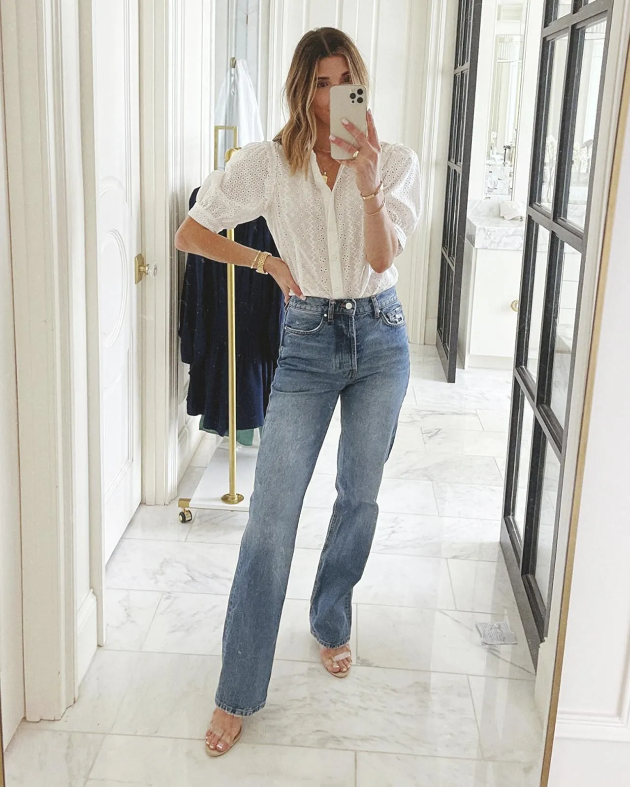 Splendid x Cella Jane Eyelet Button Down
