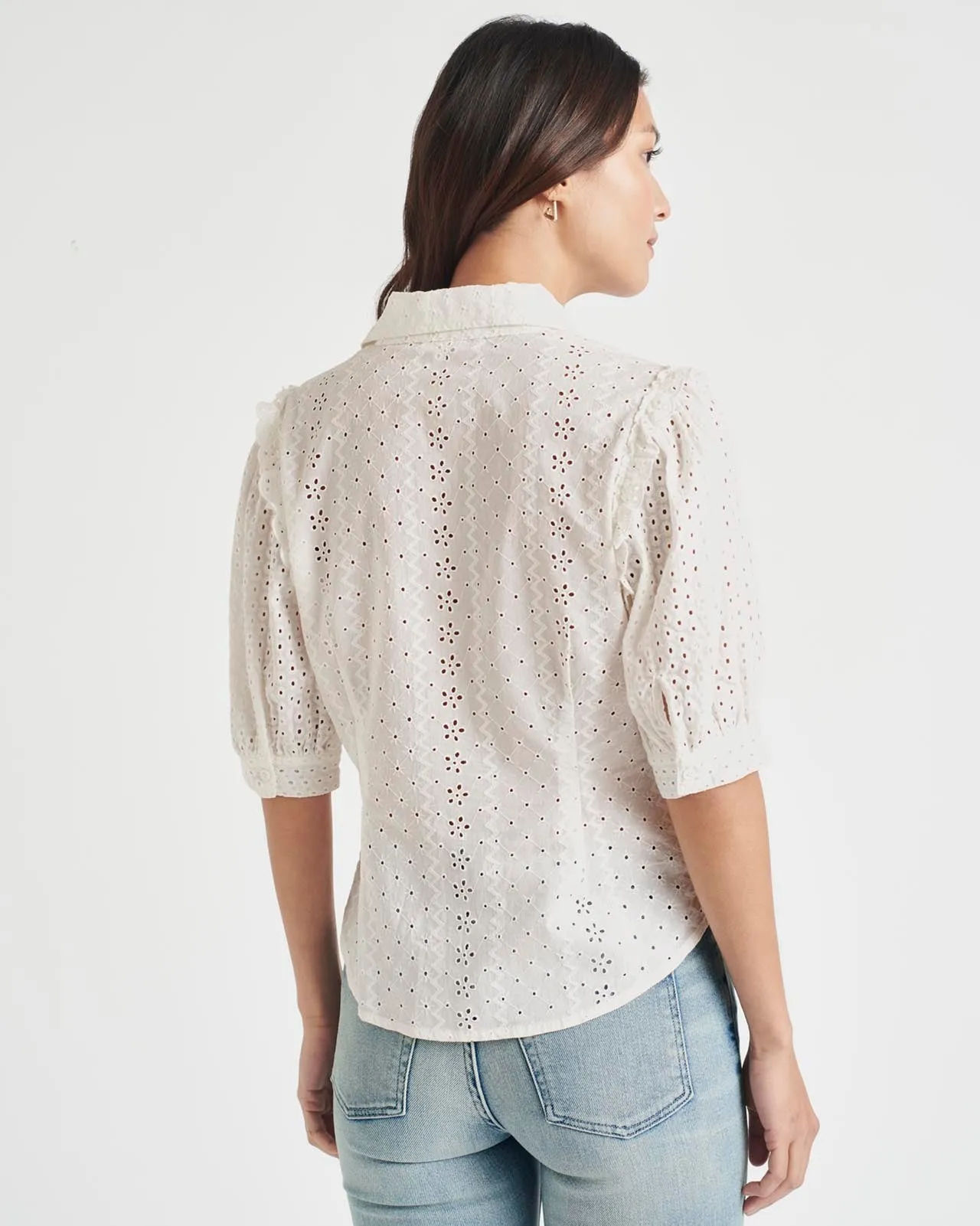 Splendid x Cella Jane Eyelet Button Down