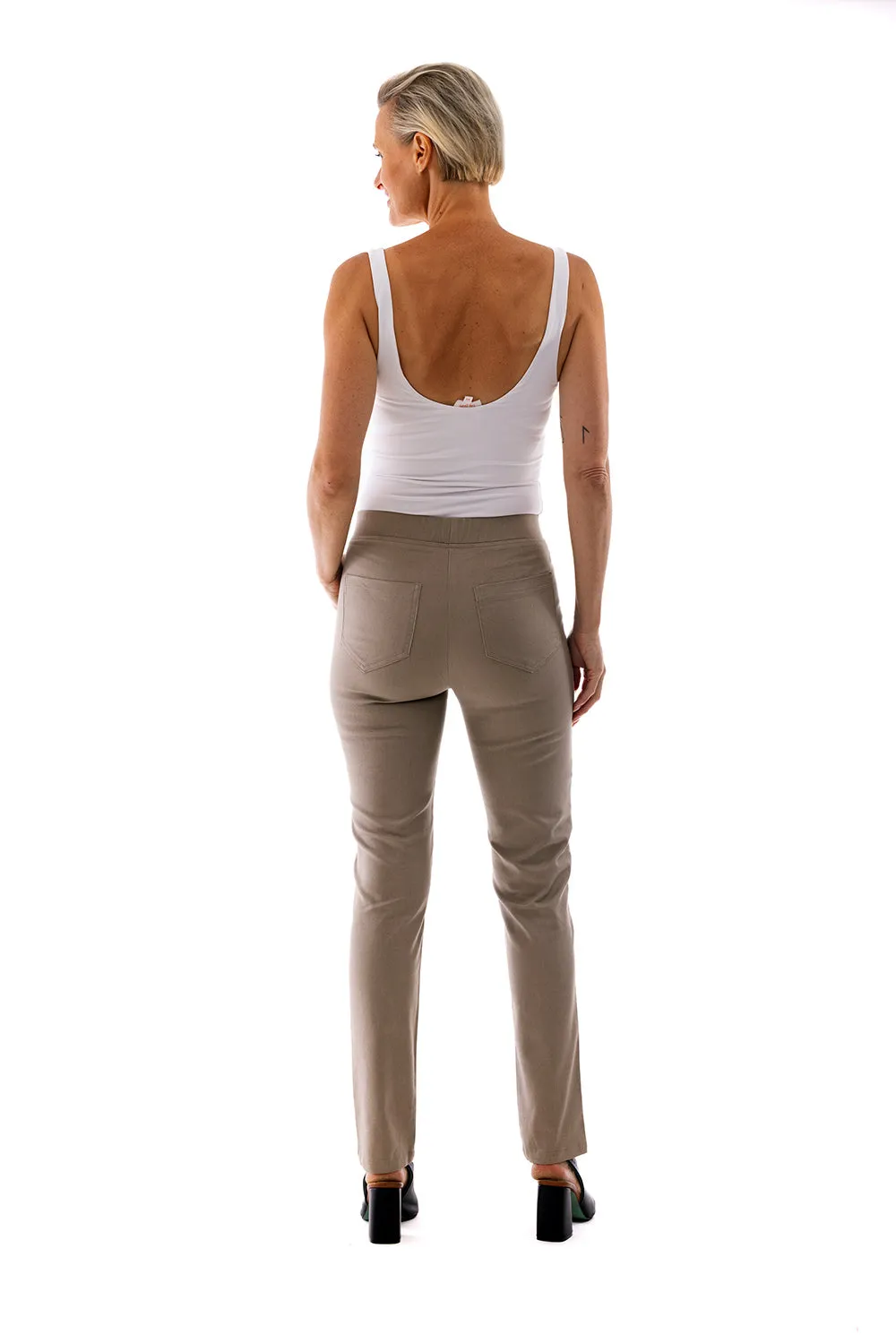 Straight Leg Pull Pants by Cafe Latte - Donkey