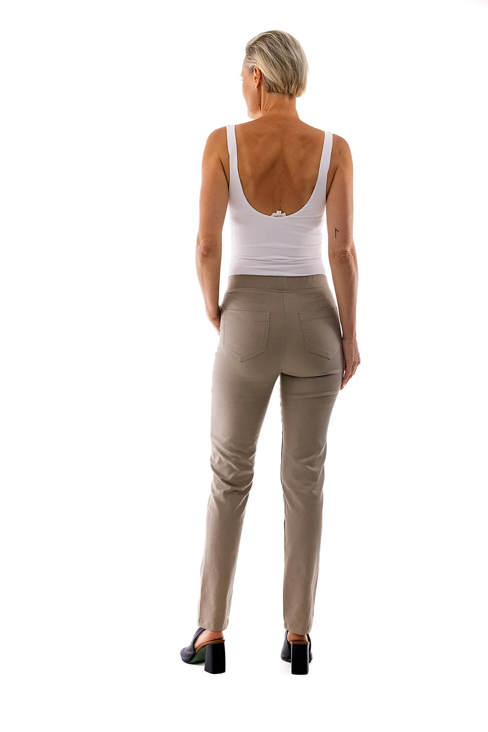 Straight Leg Pull Pants by Cafe Latte - Donkey