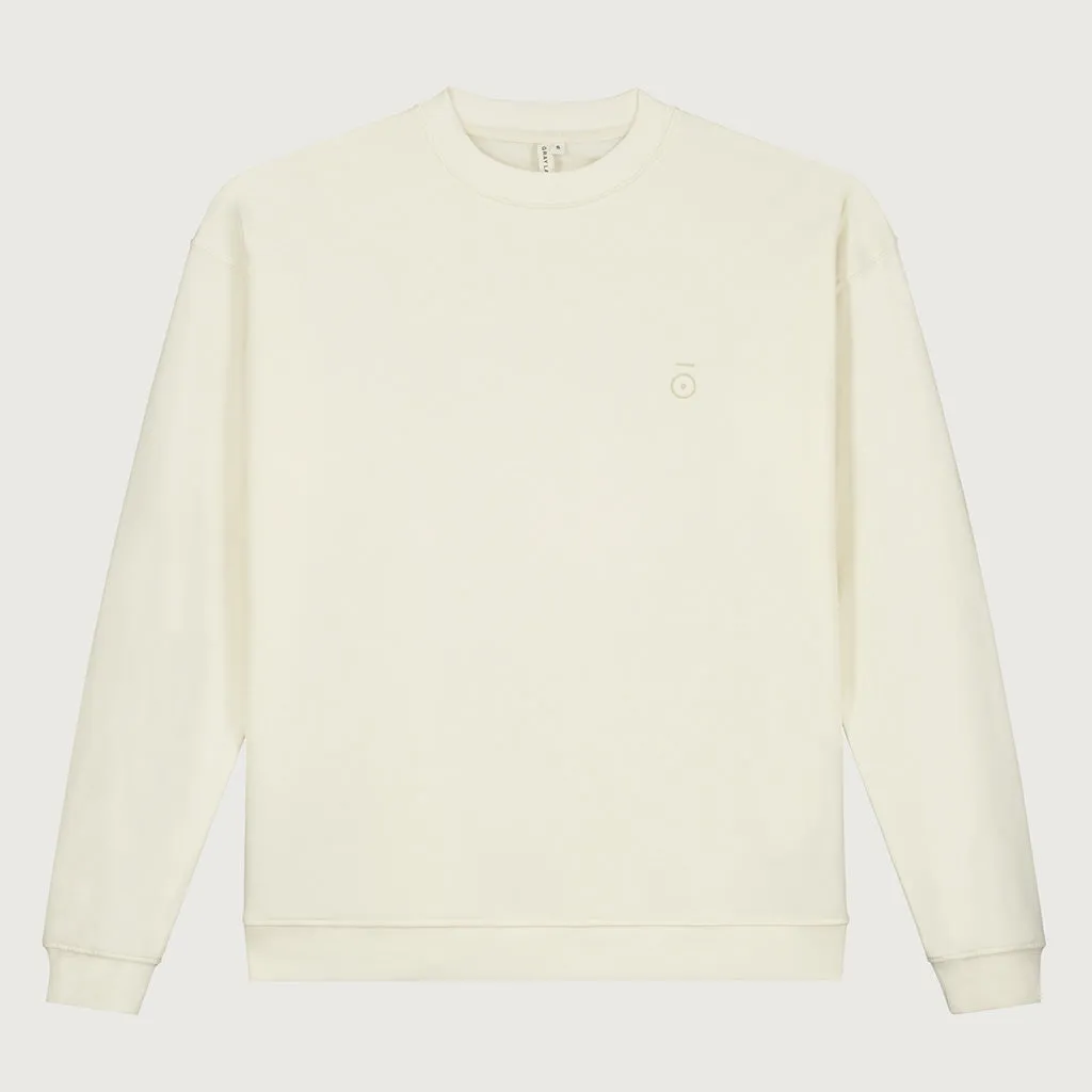 Sweater Dropped Shoulder Cream Adult