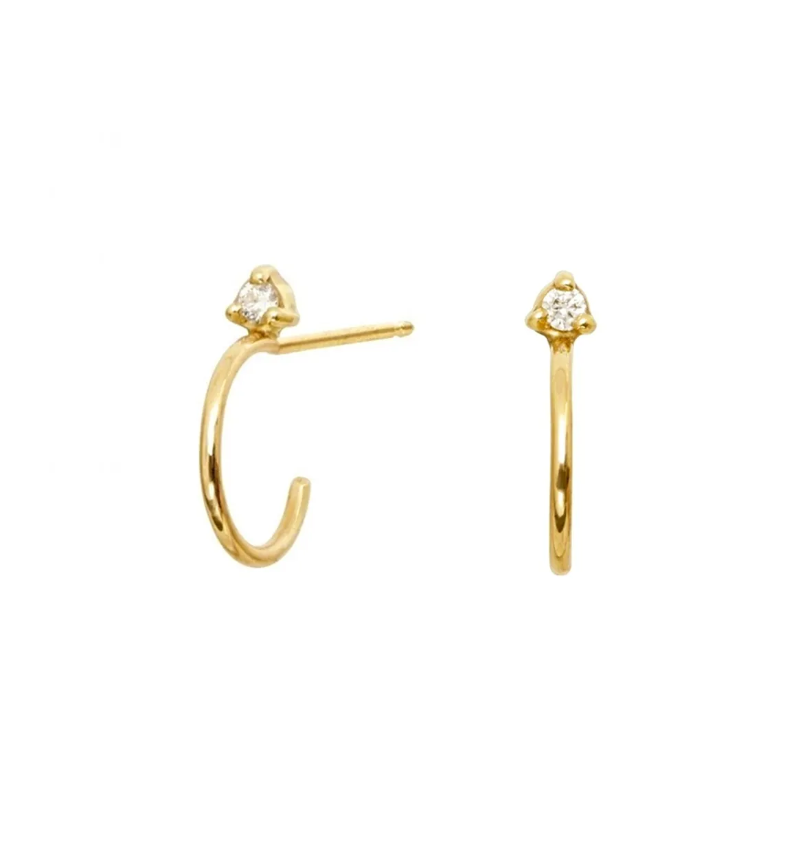 The Kristen Hoop Stud Earrings by Mod   Jo