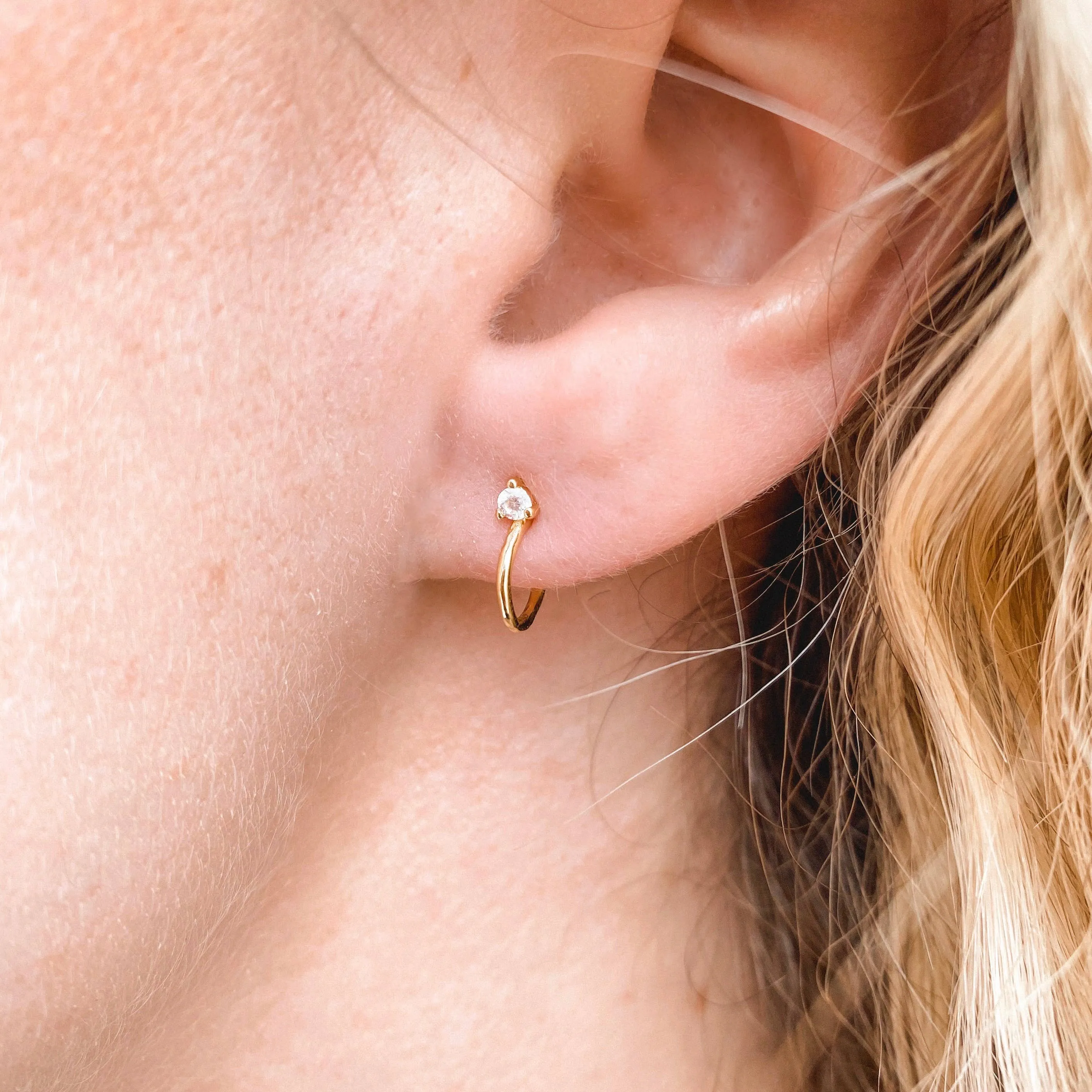 The Kristen Hoop Stud Earrings by Mod   Jo
