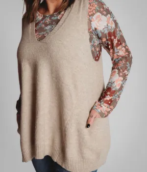 The Oversized Soft Sweater Vest